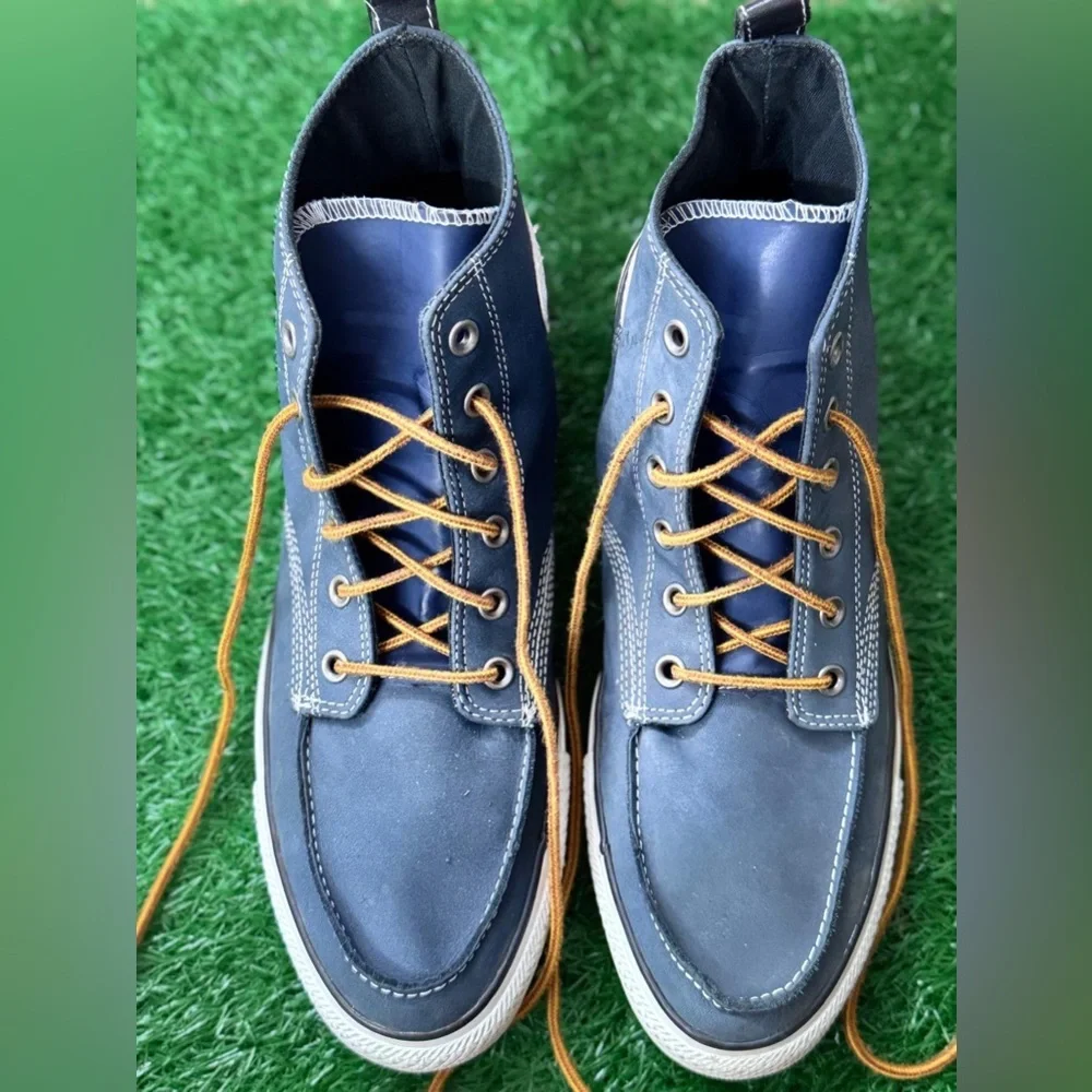 Converse Men's Blue High-Top Sneakers Size 10